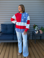 Load image into Gallery viewer, Americana Flag Sweatshirt