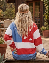 Load image into Gallery viewer, Americana Flag Sweatshirt
