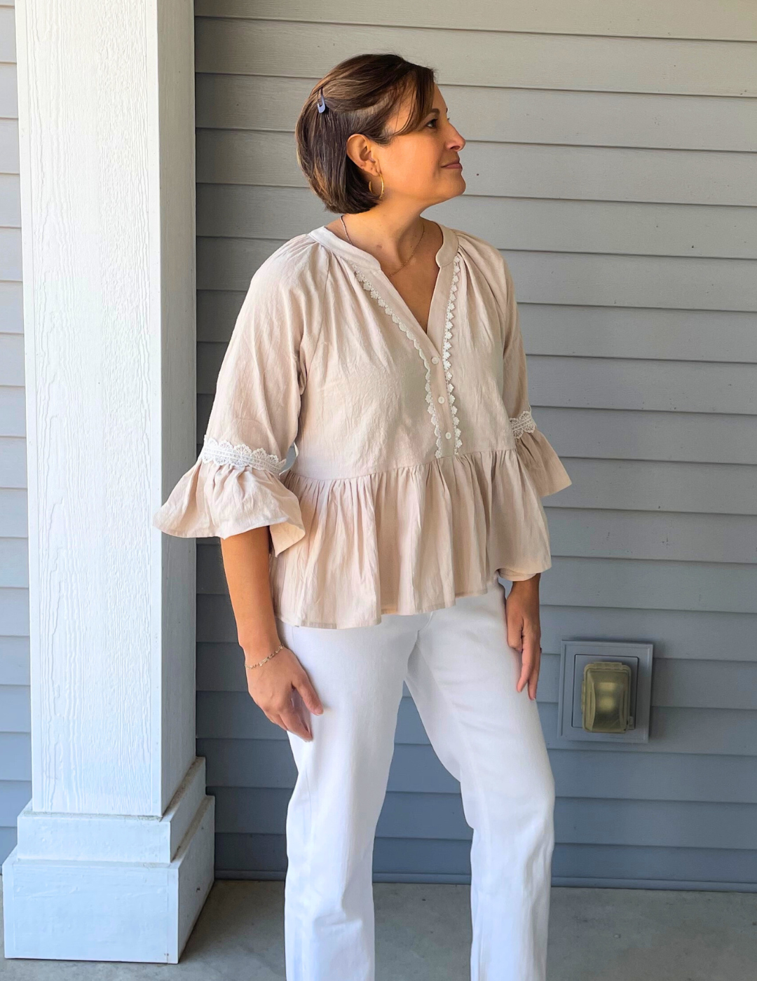 babydoll peplum top