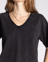 Load image into Gallery viewer, Black V-Neck Tee