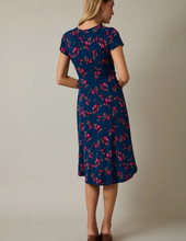 Load image into Gallery viewer, Blue Floral Midi Dress