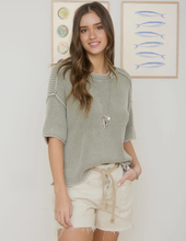 Load image into Gallery viewer, Boxy Short Sleeve Sweater