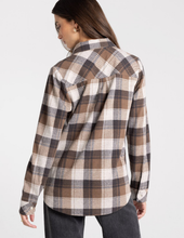 Load image into Gallery viewer, Brown Plaid Top