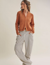 Load image into Gallery viewer, Caramel 2-Way Zip Sweater