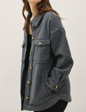 Load image into Gallery viewer, Charcoal Utility Wool Jacket