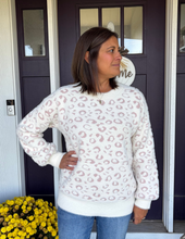 Load image into Gallery viewer, Cream Cheetah Print Sweater