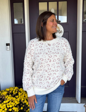 Load image into Gallery viewer, Cream Cheetah Print Sweater