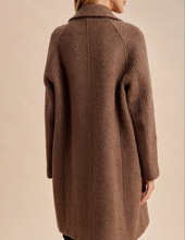 Load image into Gallery viewer, Dark Brown Boucle Coat