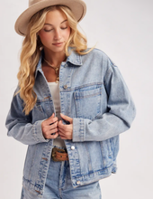 Load image into Gallery viewer, Denim Oversized Jacket