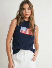 Load image into Gallery viewer, Flag Sleeveless Sweater