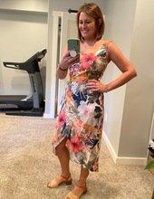 Load image into Gallery viewer, Floral Tulip Hem Wrap Dress