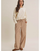 Load image into Gallery viewer, Gingham Barrel Leg Pants
