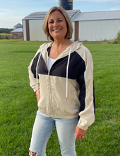 Load image into Gallery viewer, Hooded Windbreaker Jacket
