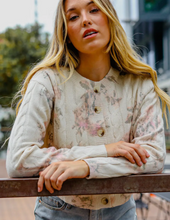 Load image into Gallery viewer, Floral Cable Cardigan