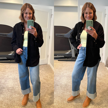 Load image into Gallery viewer, Black Corduroy Top