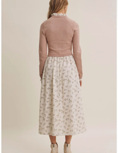 Load image into Gallery viewer, Mauve Sweater Floral Dress