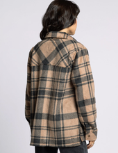 Load image into Gallery viewer, Pecan & Black Plaid Jacket