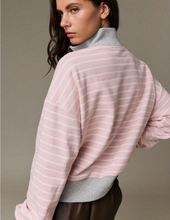 Load image into Gallery viewer, Pink/White Striped Pullover