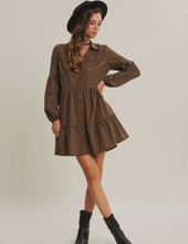 Load image into Gallery viewer, Plaid Tiered Dress
