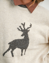 Load image into Gallery viewer, Reindeer Graphic Knit Sweater