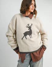 Load image into Gallery viewer, Reindeer Graphic Knit Sweater