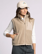 Load image into Gallery viewer, Taupe Fleece Vest