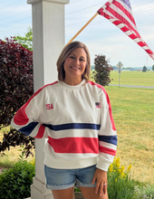 Load image into Gallery viewer, USA Color Block Sweatshirt