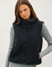 Load image into Gallery viewer, Vintage Black Puffer Vest