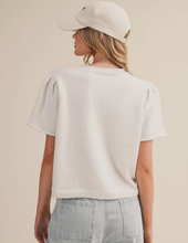 Load image into Gallery viewer, Short Sleeve Sweater Cardigan