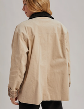 Load image into Gallery viewer, Beige Corduroy Barn Coat