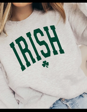 Load image into Gallery viewer, Light Grey Irish Sweatshirt
