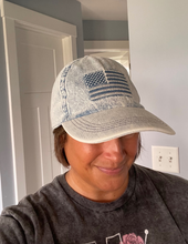 Load image into Gallery viewer, Denim American Flag Hat
