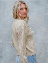 Load image into Gallery viewer, Tied Bow Cable Sweater
