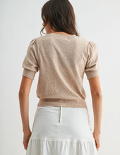 Load image into Gallery viewer, Beige Button-Up Cardigan
