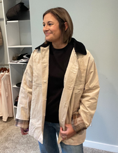 Load image into Gallery viewer, Beige Corduroy Barn Coat
