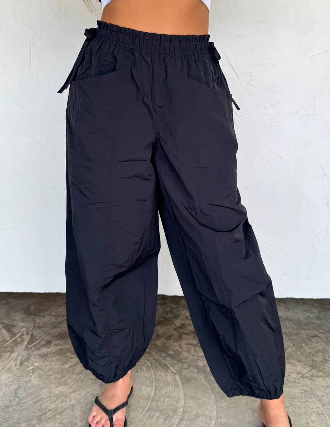 Black Parachute Pants