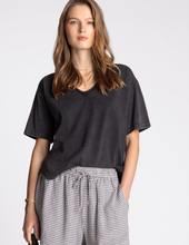 Load image into Gallery viewer, Black V-Neck Tee

