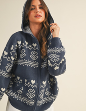 Load image into Gallery viewer, Blue Nordic Jacquard Sweater
