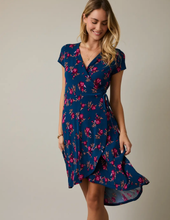 Load image into Gallery viewer, Blue Floral Midi Dress
