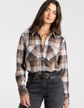 Load image into Gallery viewer, Brown Plaid Top
