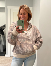 Load image into Gallery viewer, Camo Quarter Zip Pullover
