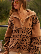 Load image into Gallery viewer, Leopard Fleece Pullover
