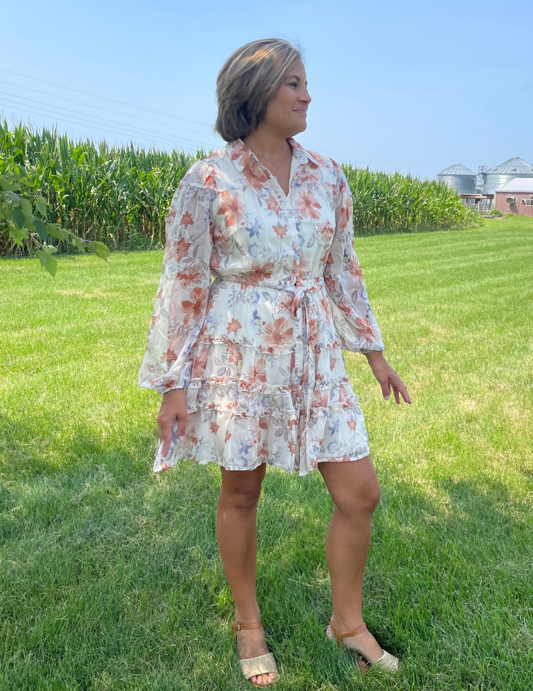 Chiffon Floral Dress