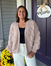 Load image into Gallery viewer, Chunky Cable Knit Cardigan
