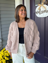 Load image into Gallery viewer, Chunky Cable Knit Cardigan
