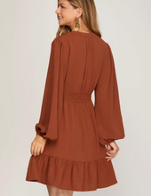 Load image into Gallery viewer, Cinnamon Long Sleeve Dress
