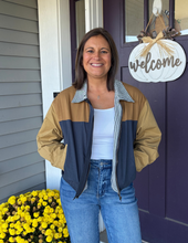 Load image into Gallery viewer, Colorblock Bomber Jacket
