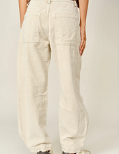 Load image into Gallery viewer, Cream Corduroy Barrel Pants
