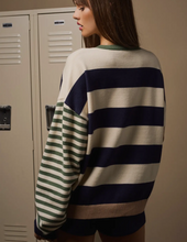 Load image into Gallery viewer, Cream Multi Stripe Sweater
