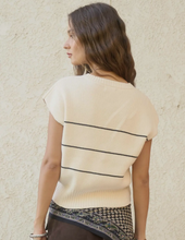 Load image into Gallery viewer, Cream Stripe Cardigan
